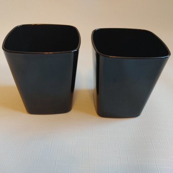 Disaronno On The Rocks Glasses (Set of Two) Square Base Black/White - Picture 5 of 6